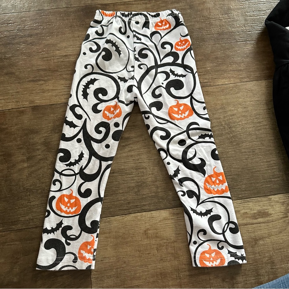 Pumpkins Jackolantern Halloween dress and leggings outfit set - Picture 6 of 9